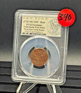 1790 VOC Duit 🇳🇱 PCGS Certified – “First New York Penny” 💥 Historic Colonial - Picture 1 of 6