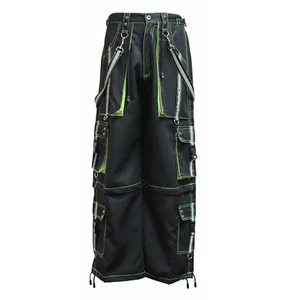 Gothic Handarbeit Bondage reflektierende Herren Hose 6 Taschen Punk Rock Hose Hose - Bild 1 von 6