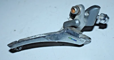Shimano 600 Tri-Color Double Front Derailleur FD-6400 BrazeOn Silver USA Shipper - Image 1 of 4