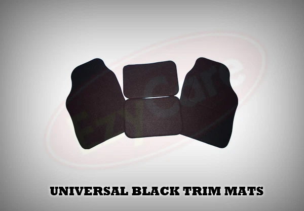 FORD TRANSIT CONNECT VAN (2002 on) UNIVERSAL Car Floor Mats Black & BLACK - Image 1 of 1