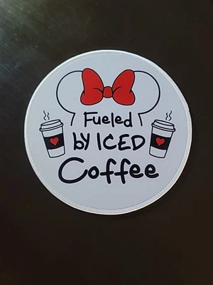 Alfombrilla de ratón redonda para café helado Minnie Mouse Disney 8,5 pulgadas de diámetro Foto 1 de 3