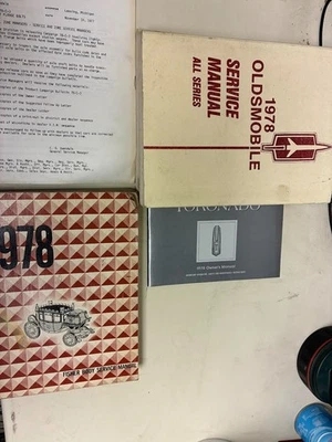 Manuale Di Riparazione Servizio Set OEM Per 1978 OLDSMOBILE Toronado - Immagine 1 di 4