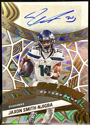 JAXON-SMITH NJIGBA 2025 Panini Revolution End Zone Impact AUTO 03/50 SP Seahawks - Image 1 of 2