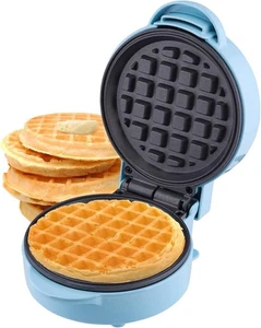 Mini gofrera 550W antiadherente compacta máquina de aperitivos con tacto fresco - Imagen 1 de 7