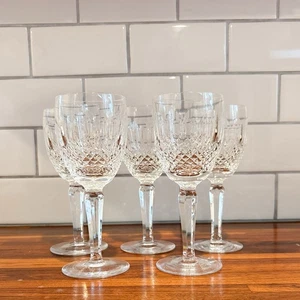 Waterford Crystal Colleen Tall Stem Claret Wine Glass Goblet | 6 1/2" | Set of 5 - Picture 1 of 13
