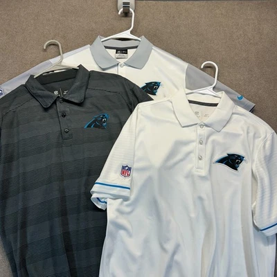 Carolina Panthers лот из 3 Nike на поле рубашки-поло мужской большой короткий рукав - Изображение 1 из 4