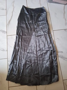 Free People Women's Silver Maxi Skirt Size 2 Party Cocktail Vintage A7 - Picture 1 of 5