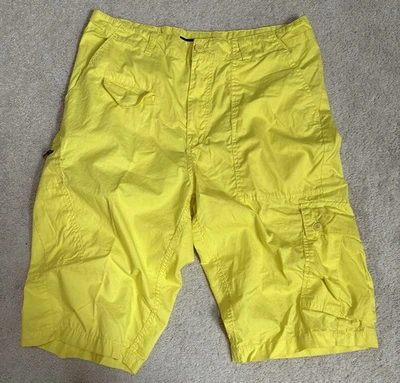 Pantalones Cortos De Colección Sean John Para Hombres 34 Y2K Amarillo Carga Sueltos Patinador Grunge Ropa de Calle Foto 1 de 4