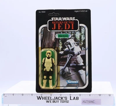 Biker Scout 65 Back-A Star Wars ROTJ 1984 Kenner Action Figure NEW SEALED - Image 1 of 4