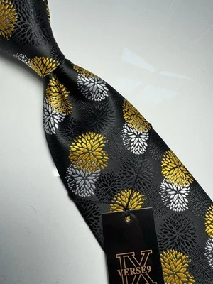 NUEVO CON ETIQUETAS VERSO 9 MULTICOLOR ESTILO GEOMÉTRICO ESTAMPADO SEDA DISEÑOS CORBATA Y PAÑUELO Foto 1 de 4
