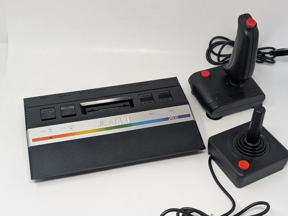 Atari 2600 Junior (Jr.) Console W/ Controllers & All Necessary Cables - Tested - Image 1 of 4
