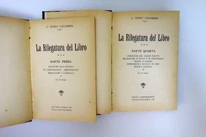 La Rilegatura del Libro G. Colombini Tip.D. Bosco 1926-28 5 Parti Completo Raro - Foto 1 di 7