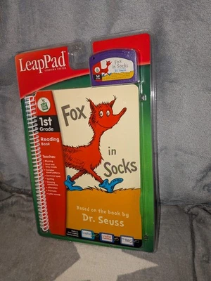 LeapPad Dr. Seuss Fox in Socks 1st Grade Reading Book & Cartridge New In Package - Image 1 of 4