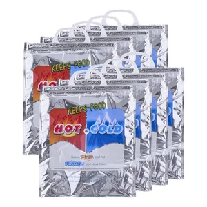 and Cold Insulated Bags for Food Delivery Grocery Shopping Bags Food Storage for - Picture 1 of 7