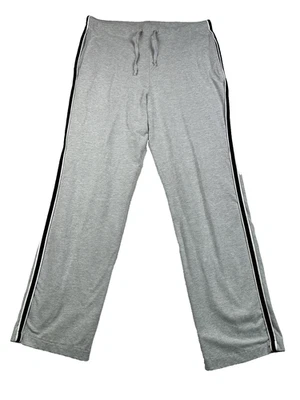 Calça de moletom masculina vintage Champion perna reta cinza tamanho grande atlética anos 90 fabricada nos EUA - Imagem 1 de 4