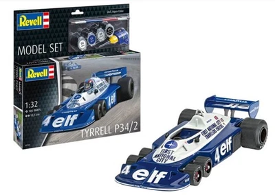 KIT MODELLINO AUTO F1 STATICO REVELL MODEL SET TYRRELL P34/2 MODELLISMO 1/32 - Immagine 1 di 4