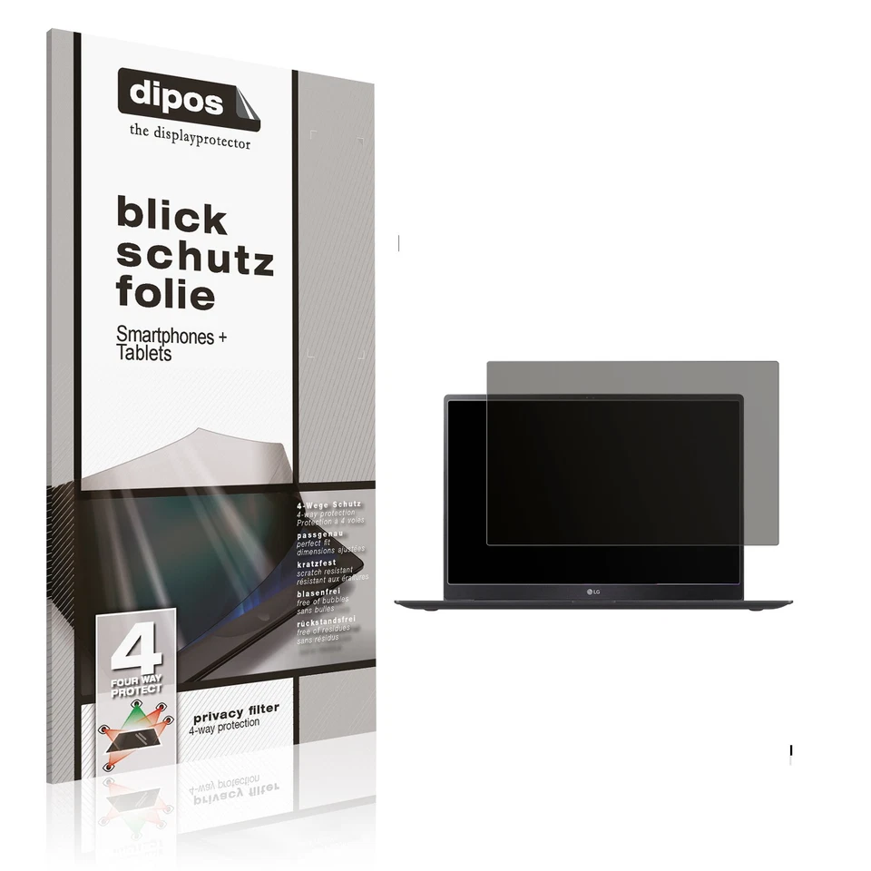 Screen Protector for LG Gram Pro 17 2025 Privacy Filter 4-Way Protection dipos - Image 1 of 4