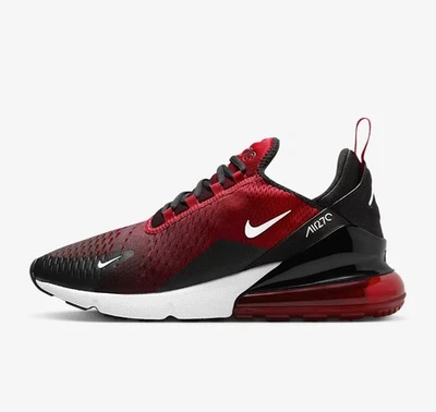 Nike Air Max 270 Rot Schwarz Weiß Sneaker Schuhe Herren AH8050-602