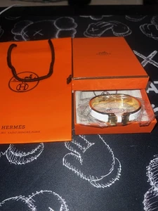 Hermes Clic H bracelet, white enamel, size PM, excellent condition. - Picture 1 of 11