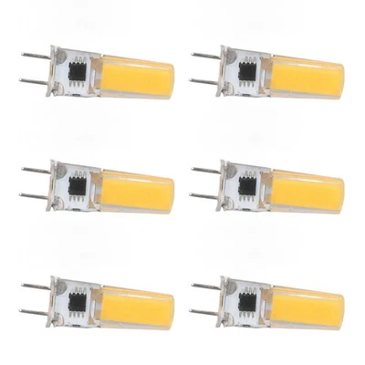 (Warm White)6Pcs G8 LED Bulb 5W Dimmable 2508 COB Energy Saving Easy - Image 1 of 4