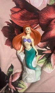 Disney Little Mermaid Ariel Princess sitting on a rock ceramic figure - Picture 1 of 4