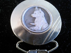 Dog Show Exhibitor Number Clip Holder - Longhaired Chihuahua - Picture 1 of 2