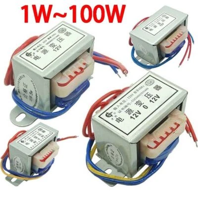 AC 110V/220V/380V IN 6V-36V Out Power Transformer 1W~100W Single/ Dual Output - Image 1 of 4