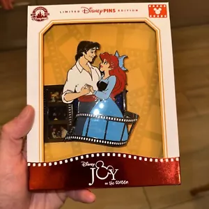 D23 Expo 2024 Ariel and Eric Little Mermaid Joy On The Screen LE 300 Pin NEW - Picture 1 of 4