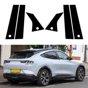 Juego de cubierta de ventana postes de pilar negros aptos para Ford Mustang Mach-E 2021 2022 2023 - Imagen 1 de 24