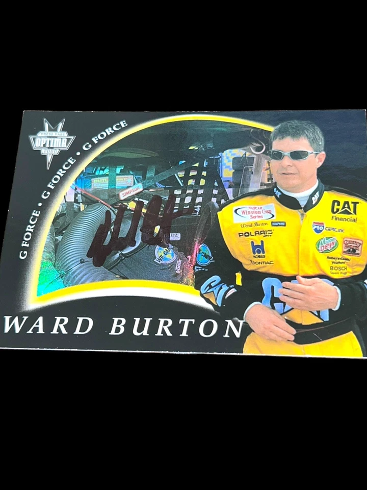 Ward Burton DAYTONA 500 WINNER VINTAGE signed NASCAR card 2000 PRESS PASS OPTIMA - Image 1 of 1