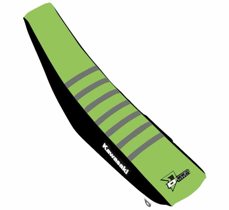 D'COR Factory Reinforced Seat Covers Black/Green, Grey Ribs 30-20-452 - Image 1 of 1