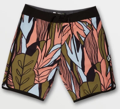 Pantalones cortos Volcom "Lido Scallop" Boardshort (Old Mill) ropa de baño Foto 1 de 2