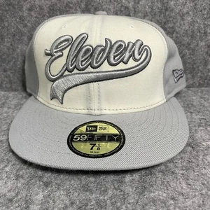 New Era Air Jordan XI Eleven Cool Grey Fitted Hat Cap Size 7 1/8 - Picture 1 of 6
