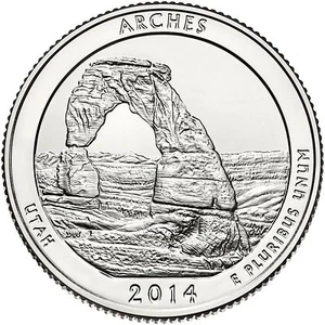 2014-P Uncirculated Arches Quarter - Picture 1 of 1