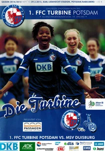 Frauenfußball 1.FFC Turbine Potsdam - MSV Duisburg 2014/2015 - Bild 1 von 1