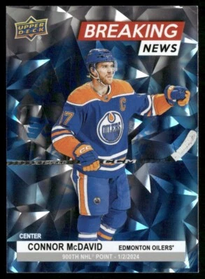2024-25 UPPER DECK SERIES 1 HOCKEY BREAKING NEWS INSERTS! PICK FROM LIST! - Image 1 of 3