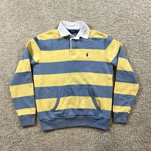 Polo Ralph Lauren Kangaroo Pocket Striped Jersey Rugby Shirt - Small - Picture 1 of 5