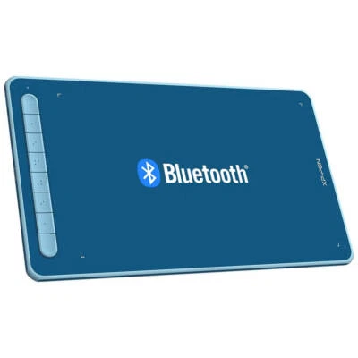 XPPen Deco LW Kabelloses Zeichentablett - 10x6 Bluetooth Grafik Batteriefrei Blau - Bild 1 von 4
