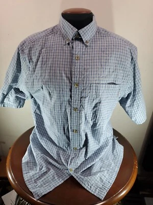 Wolverine Buttondown Shirt Mens Large MULTICOLOR Checkered Cotton Short-sleeved - Image 1 of 4
