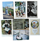 7 - Victorian Era Collectible Postcards Humorous and Romantic Moments