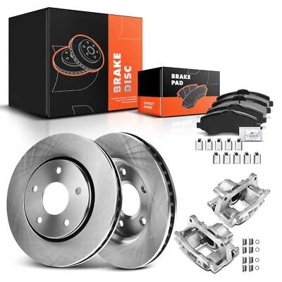 Front Disc Brake Rotor & Pad + Brake Caliper for Chrysler Town&Country Dodge Ram - Image 1 of 4