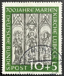 Germany, Fed Rep, 1951, Church Rebuilding, Used, Scott B316, Michel 139, F-VF - Picture 1 of 2