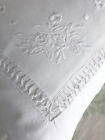 Decorative White Pillow Sham With Lace Border, And Insert. 16 X 16, 100% Cotton.