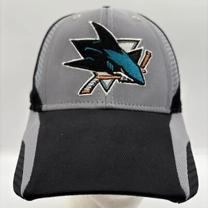 Sombrero ajustado San Jose Sharks NHL Reebok Center Ice Collection S/M negro/gris - Imagen 1 de 15
