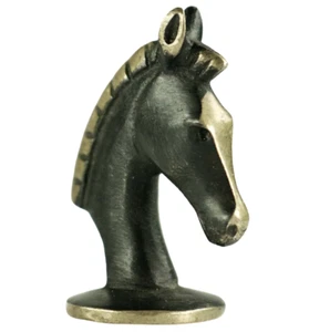 Pferdekopf Gluttöter Walter Bosse Herta Baller Wien Messing signiert 50er Jahre - Bild 1 von 10