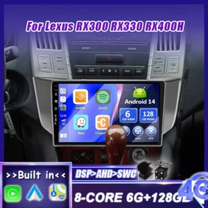 For Lexus RX300 RX330 RX400H 9"Android 14 Car Stereo DAB Radio Carplay GPS NAVI - Picture 1 of 18
