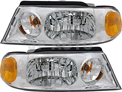 Juego de faros halógenos para Lincoln Navigator 1998-2002 lado conductor y pasajero Foto 1 de 4