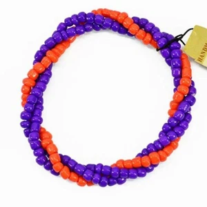 2 Team Colors Twist Bracelet s- Orange & Purple FINAL SALE - Picture 1 of 1