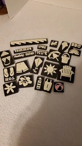 Crafts, Rubber Stamps, Summer Theme, Set of 22 - Picture 1 of 3