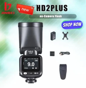 JINBEI HD-2 PLUS TTL HSS Camera Flash Light Speedlite Canon Nikon Fuji Olympus - Picture 1 of 11